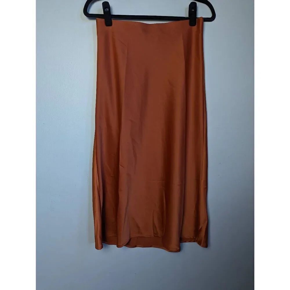 Rachel Zoe satin midi slip dress size 2